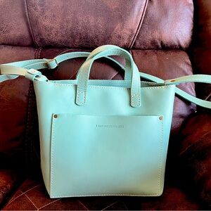 Portland Leather Mini Crossbody Tote (Unicorn)